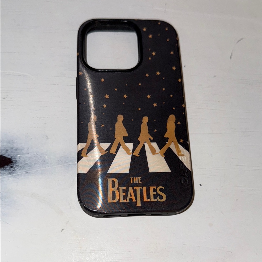 The Beatles Black and Gold Starry Phone Case